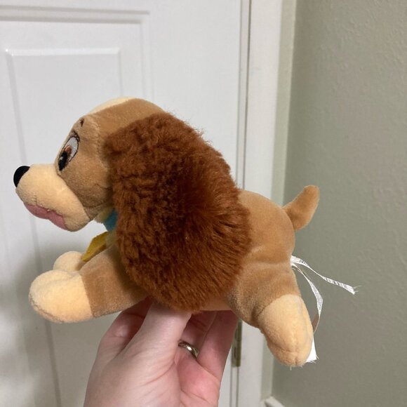 Vintage Walt Disney Company Laying Lady Dog From Lady And The Tramp Plush 7" - Picture 5 of 8
